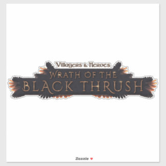 Zwarte lijster sticker