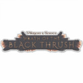 Zwarte lijster sticker (Voorkant)