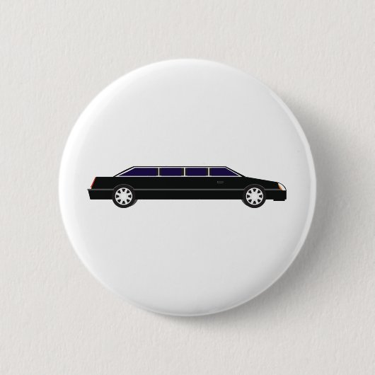 Zwarte Limo Ronde Button 5,7 Cm (Voorkant)