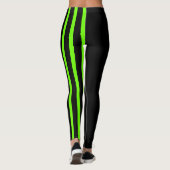 Zwarte & Limoen Jester Leggings (Achterkant)