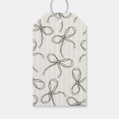 Zwarte lingerie douche bruidsfeest cadeau cadeaulabel (Achterkant)