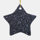 Zwarte Lint-bewustzijnssymbool Keramisch Ornament (Achterkant)