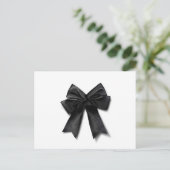 Zwarte lint briefkaart (Staand voorkant)