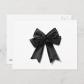 Zwarte lint briefkaart (Voorkant / Achterkant)