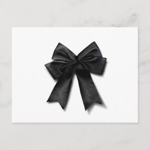 Zwarte lint briefkaart