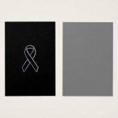 Zwarte lint stijl voor Chrome ter ondersteuning Visitekaartjes (Voorkant /achterkant)