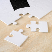 Zwarte lint tekening legpuzzel (Zijkant)