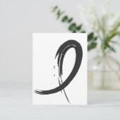 Zwarte lint van Melanoma A4 Briefkaart (Staand voorkant)