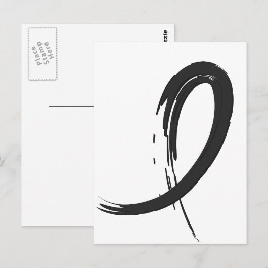 Zwarte lint van Melanoma A4 Briefkaart (Voorkant / Achterkant)