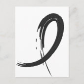 Zwarte lint van Melanoma A4 Briefkaart (Voorkant)