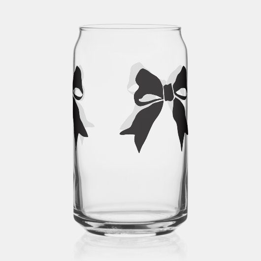 Zwarte linten blikvorm glas (Achterkant)