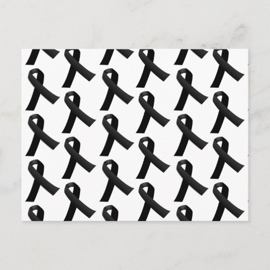 Zwarte linten briefkaart (Voorkant)