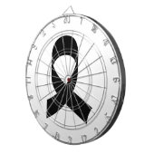 Zwarte linttekening dartbord (Voorkant Rechts)