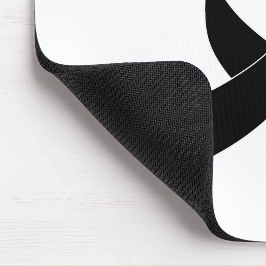 Zwarte linttekening muismat (Hoek)