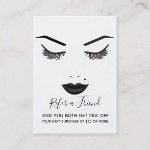 Zwarte Lippen Make-up Gezicht Wimpers Lippen Refer Visitekaartje