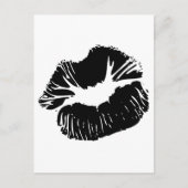 Zwarte Lips Briefkaart (Voorkant)