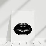 Zwarte Lips Moderne Poster afdrukken<br><div class="desc">De zwarte Lips Moderne Druk van het Poster,  na de recentste tendensen in huisdecor,  is ideaal om uw muren te vernieuwen.</div>