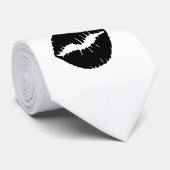 Zwarte Lips Stropdas (Opgerold)