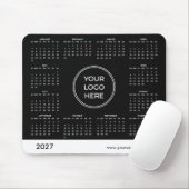 Zwarte Logo 2027 Agenda Muismat (Met muis)