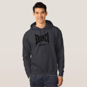 Zwarte logo hoodie (Voorkant volledig)