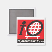 Zwarte Logo magneet (Voorkant / Achterkant)