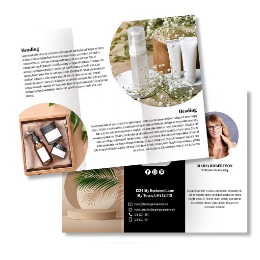 Zwarte Logo of Foto Zakelijke Brochure