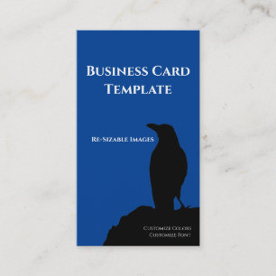 Zwarte Logo Raven Visitekaartje