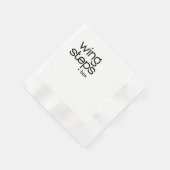 Zwarte Logo Servet (Hoek)