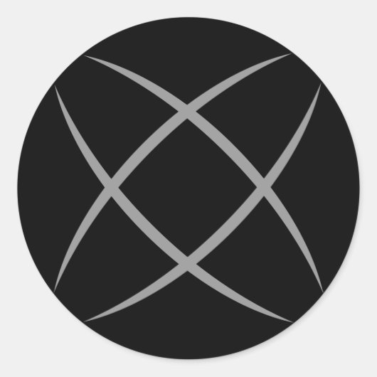 Zwarte Logo Sticker (Voorkant)