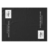 Zwarte Logo Tafelkleed Runner (Voorkant (Horizontaal))