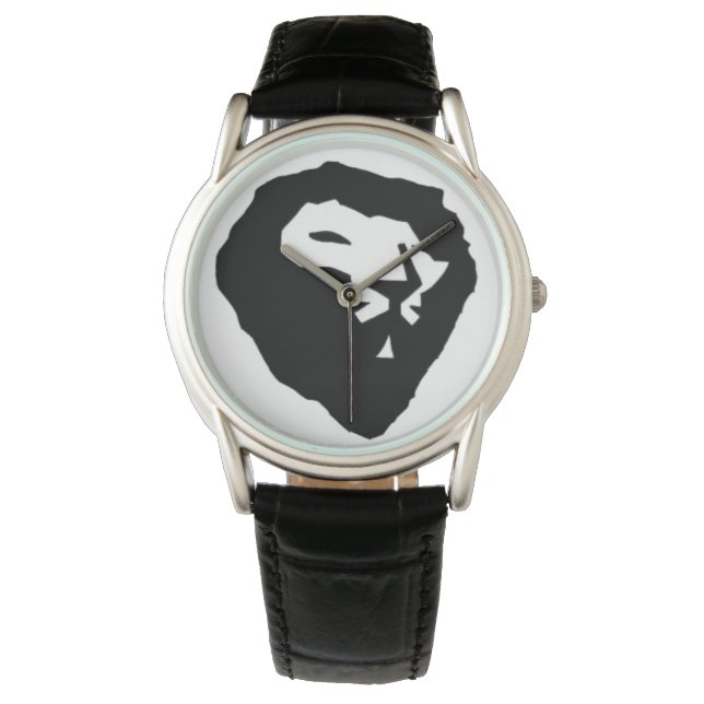 zwarte lok horloge (Voorkant)