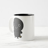 Zwarte Lori Tweekleurige Koffiemok (Voorkant links)