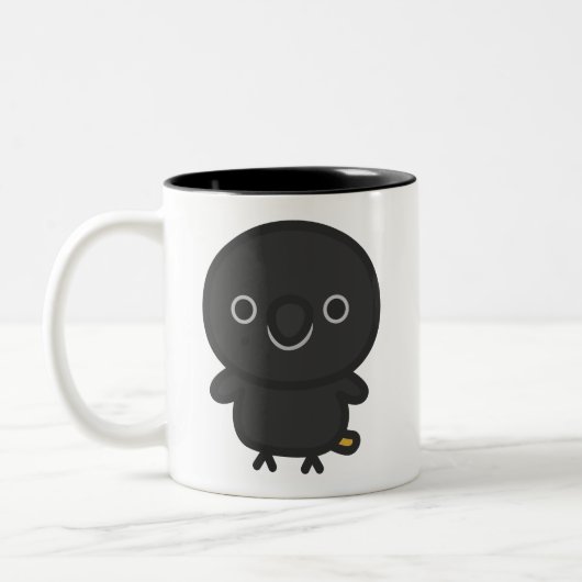 Zwarte Lori Tweekleurige Koffiemok (Links)