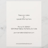 Zwarte Lotus Bloem Flyer (Achterkant)