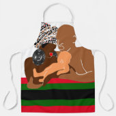 Zwarte Love Black Family AFRICAN Schort (Voorkant)