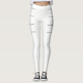 Zwarte Love Family Leggings Wit (Voorkant)
