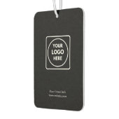 Zwarte luchtverfrisser | Modern zakelijk logo op m (Links)