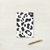 ZWARTE LUIAARDPRINT POST-IT® NOTES (Op bureau)