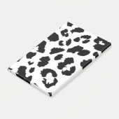 ZWARTE LUIAARDPRINT POST-IT® NOTES (Schuin)