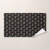 Zwarte luipaard afdrukken handdoek (Handdoek)