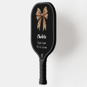 Zwarte luipaard boog naam citaat pickleball paddle (Links)