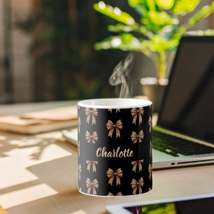 Zwarte luipaard boognaam koffiemok