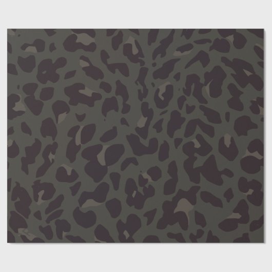 Zwarte-luipaard Cadeaupapier (Vlak)