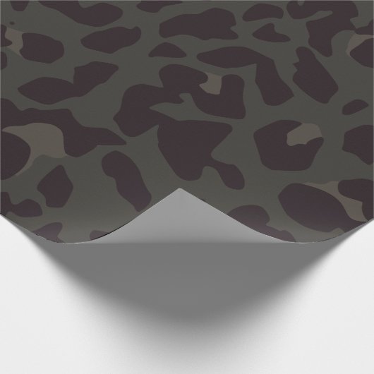 Zwarte-luipaard Cadeaupapier (Hoek)