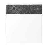 Zwarte Luipaard Cheeta Skin Print Patroon Dier Notitieblok (Voorkant)