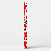 zwarte luipaard dierlijk drukwerk rood Case-Mate iPhone case (Achterkant / Links)