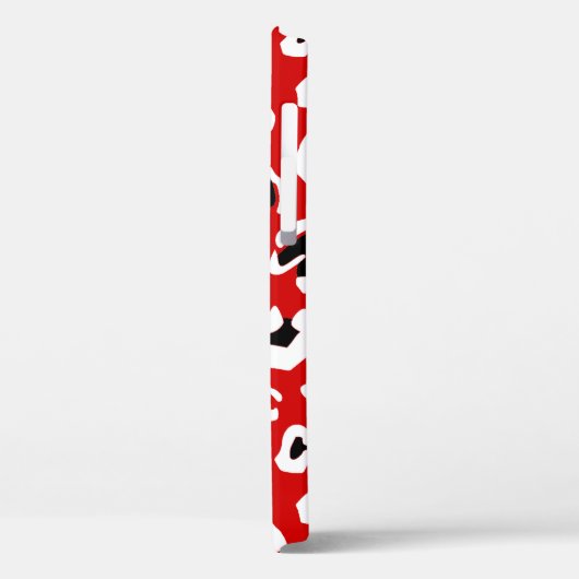 zwarte luipaard dierlijk drukwerk rood Case-Mate iPhone case (Achterkant / Links)