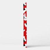 zwarte luipaard dierlijk drukwerk rood Case-Mate iPhone case (Achterkant / Rechts)