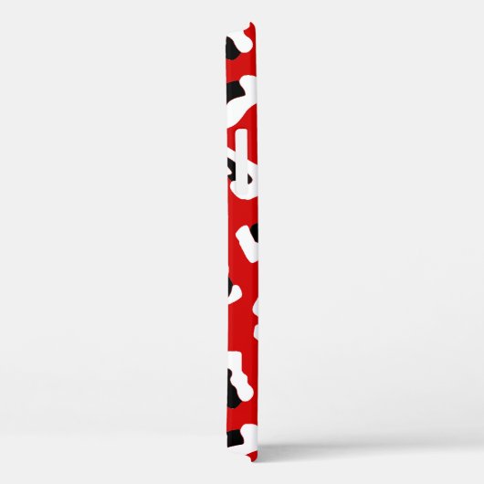 zwarte luipaard dierlijk drukwerk rood Case-Mate iPhone case (Achterkant / Rechts)