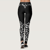Zwarte luipaard leggings (Achterkant)